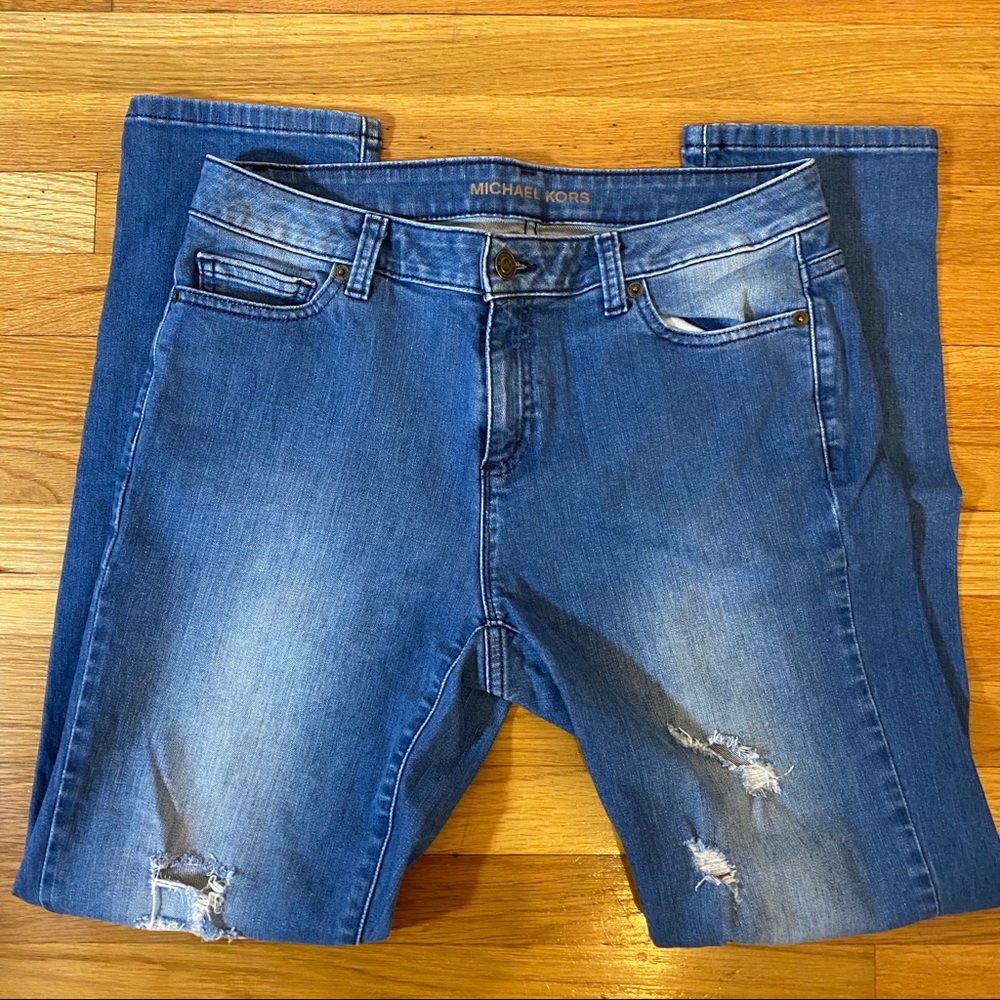 Michael Kors Dillon Relaxed Distressed Jeans sz 4